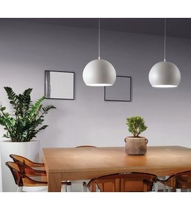 RİOLİGHT RETRO,RUSTİK,MODERN BEYAZ ODA,CAFE İÇİN TEKLİ METAL SARKIT AVİZE ÇAP:20CM 1ADET FİYATIDIR