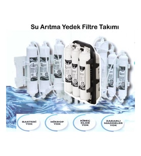Gl General 5 Filtreli Su Arıtma Cihazı Yedek Filtre Takımı (Beyaz)