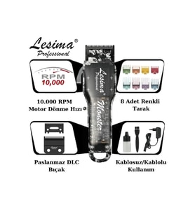 Lesima Ls-1000 Monster Serisi Professional Model Saç Sakal Tıraş Makinesi