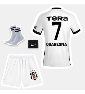 Quaresma-7 Bêşiktaş 26-27 Yeni Sezon Çocuk Futbol Forması - 4'lü Set
