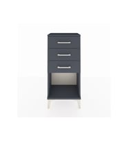 Arges Komodin 3 Çekmeceli 44x30x96 Antrasit-Antrasit