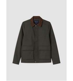 LCWAIKIKI Classic Haki Regular Fit Kadife Yaka Erkek Ceket