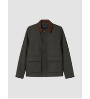 LCWAIKIKI Classic Haki Regular Fit Kadife Yaka Erkek Ceket