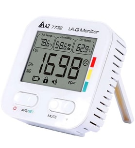 AZ 7732 Karbondioksit Sıcaklık Nem Ölçer  Sadece Pil İle Çalışır