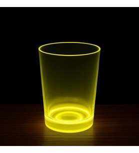 pilelistore PartyGlow Neon Sarı Bardak 8.5 x 10.5 cm