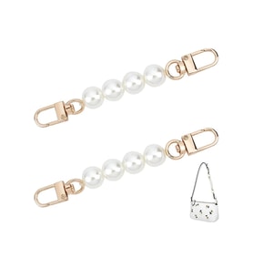 Bag Strap 2 Adet  İncili Çanta Askı Uzatıcı - 10-11cm Asma Kilit  Çanta Süsü 