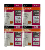 Osram Par16 4.5W (50W) 6500K (Beyaz Işık) GU10 Duylu Led Spot (4 Adet)