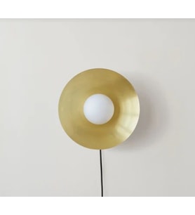 Mylights Modern E27 Duylu Aplik Opal Camlı Duvar Lambası Kablolu Aplik Siyah - Sarı