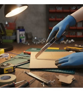Mini Maket Bıçağı - Metal - Falçata