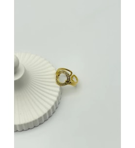 Çelik Gold Ayarlanabilir Yüzük - 25yzk104