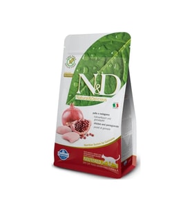 N&D Prime Tahılsız 1,5 kg Tavuklu ve Narlı Kısırlaştırılmış Yetişkin Kedi Maması