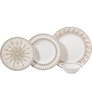 Korkmaz Vanessa Collection 24 Parça Yemek Takımı A8884 (Karışık)