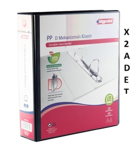 Bigpoint 2D Mekanizmalı Klasör 7 cm Siyah x 2 Adet