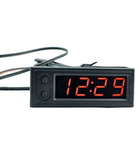 Dijital Termometre Voltmetre ve Saat Komponent Led 22mm Kırmızı