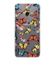 PrintiFy Samsung Galaxy S9 ile Uyumlu Water Color 2  Kamera Korumalı Şeffaf  Kılıf