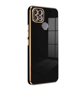 Microsonic Realme C25s Kılıf Olive Plated Siyah (Siyah)