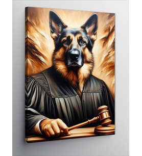 Kanvas Tablo Hakim Köpek