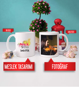 Müzik Öğretmeni Kupa Bardak Fotoğraflı