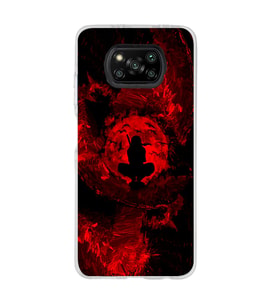 Poco X3 PRO / X3 NFC Uyumlu İtachi Uchiha Tasarımlı Şeffaf Telefon Kılıfı