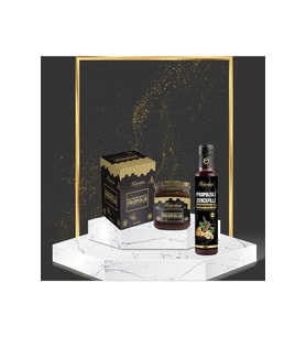 Bal Polen Arı Sütü Propolis 240 gr Propolisli Zencefilli Keçiboynuzu Özü 350 gr
