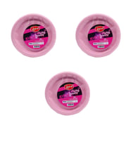 Roll-Up Kullan At Renkli Pembe Parti Davet Plastik Tabak - 22 Cm. - 25 Adetlik 3 Paket