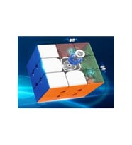 Moyu Rs3M 2020 Mıknatıslı 3X3 Ayarlanabilir Hız Küpü Speed Cube -Etiketsiz Zeka Küpü- Standlı