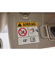 2Adet  Sticker Ön Cam Güneşlik Airbag Etiket Yapıştırma