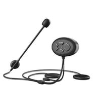ALLY DK11 Motosiklet Kask Kulaklik Bluetooth 5.0 Kulaklik FM Radyo IP54 Su Geçirmez Otomatik Cevap (Siyah)