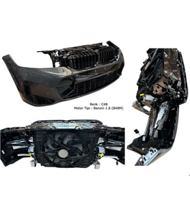 BMW 3 Serisi G20 LCI 2020 ve Sonrası Uyumlu Ön Tampon Panel Radyatör Seti (Dolu)