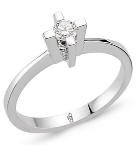 Romeo Pırlanta 0.18 Ct Tektaş Yüzük RM-10024 (Çok Renkli)