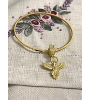 Melek Model Charm Ajda 925 Ayar Gümüş Ajda Bilezik