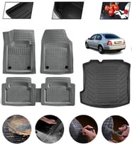 Volkswagen Bora 1999-2006 Uyumlu Paspas Araca Özel Bagaj Havuzu MBS Gri