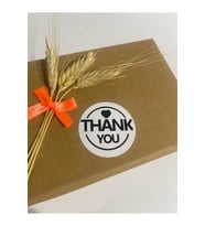 Thank You Yuvarlak Kalpli Siyah Yazılı Yuvarlak Yapışkanlı Etiket 5x5 cm 100 adet