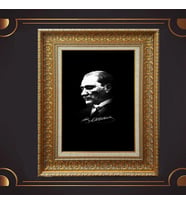 ÖZEL SERİ ALTIN VARAKLI ATATÜRK TABLO S981
