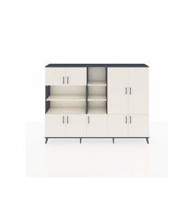 Arges Dolap 14 Raflı 9 Kapaklı 220x30x163 Antrasit-Aytaşı