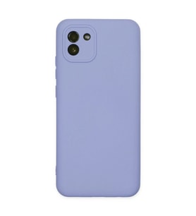 Samsung Galaxy A03 Kılıf Nano içi Kadife Silikon - Lila