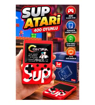 Sup Atari Retro 400 Taşınabilir El Konsolu – 400 Oyunlu Nostaljik Oyun Cihazı