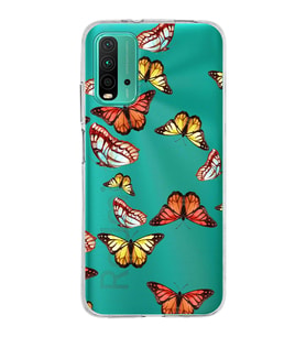 PrintiFy Xiaomi Poco M3 ile Uyumlu 1mm Slim Fit Water Color 2 Baskılı Şeffaf  Kılıf