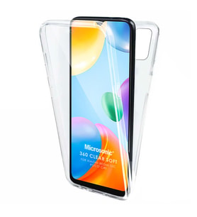 Microsonic Xiaomi Redmi 13C Kılıf 6 tarafı tam full koruma 360 Clear Soft Şeffaf