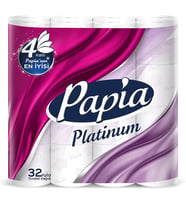 Papia Tuvalet Kağıdı (4 Katlı) 32 Li Pk Platinum