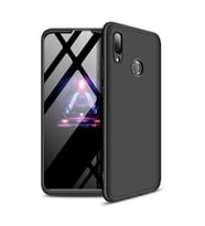 Huawei Y7 Prime 2019 GKK Kılıf 360 Derece Tam Koruma (Siyah)