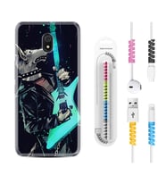 Xiaomi Redmi 8A 8 Pro 9C 9T 10C 11T Pro Kılıf Kablo Koruma Spiral Silikon Dog Guitar 1789