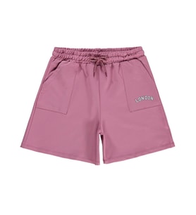 Civil Girls London Baskılı 10-13 Yaş Şort - Pembe