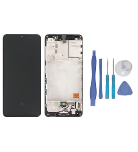Tkgz - Samsung Galaxy A41 SM-A415 Uyumlu Lcd Ekran Dokunmatik - A - Kalite ÇITALI + TAMİR SETİ