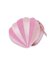 Deniz Kabuğu Simli Kız Çocuk Çanta, El ve Omuz Kız Çocuk Çantası (Pembe)