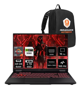Asus Tuf A16 Ryzen 7 260 RTX 5060 8GB 48GB RAM 4TB SSD 16" FHD+ 165Hz FreeDOS FA608UMRV130P330 Gaming Laptop + Per4 Çanta