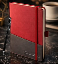 BK Gift Kişiye Özel Kırmızı Termo Deri Defter ve Touchpen Kalem Seti -17,  Kurumsal ve Özel Hediye, Yeni İş Hediyesi