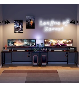 Zizuva Tasarım Siyah Gaming&Çalışma Masası