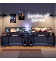 Zizuva Tasarım Siyah Gaming&Çalışma Masası