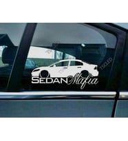 Civic FA  FD sedanKelebek Cam Araba oto Sticker 19 cm 2 Adet